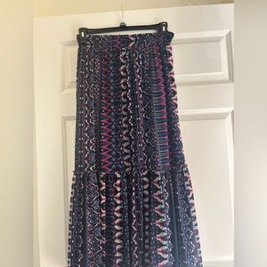 XXL Long Flowy Abstract Purple Skirt
